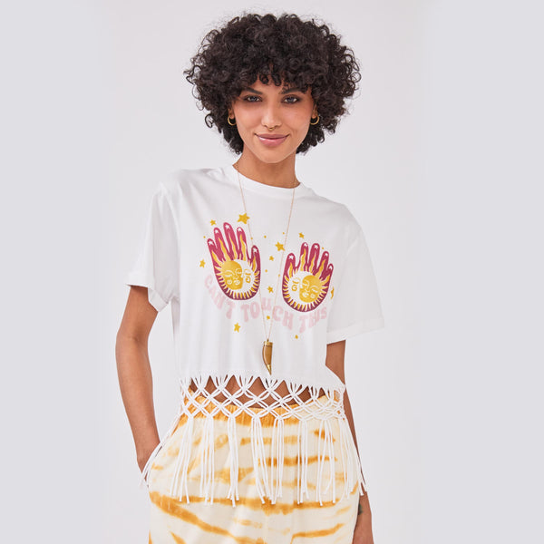 Can't Touch This T-Shirt White – Hayley Menzies