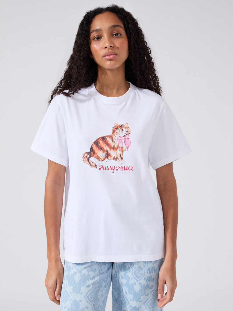 Pussy Power T-Shirt White