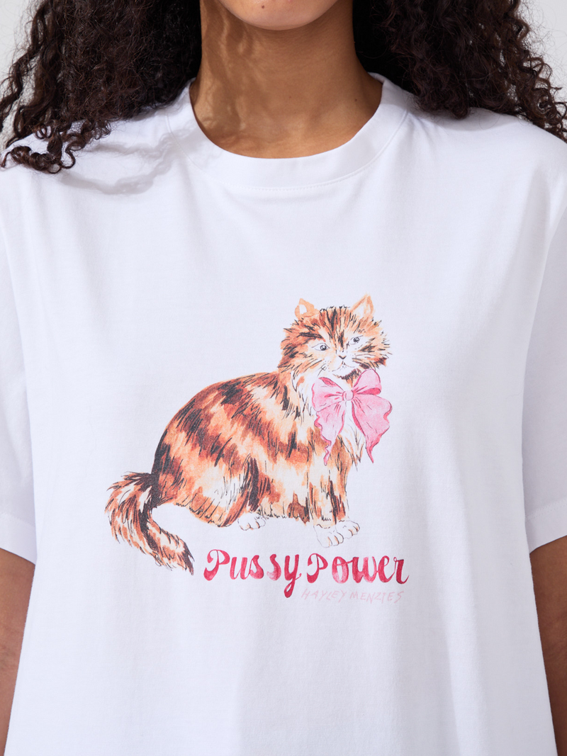 Pussy Power T-Shirt White