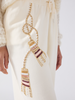 Tassel Embellished Joggers Cream