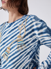 Janis Tassel Embellished Sweatshirt Blue