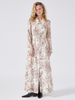 Jimi Silk Jacquard Shirt Dress Cream