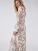 Jimi Silk Jacquard Shirt Dress Cream