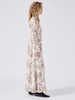 Jimi Silk Jacquard Shirt Dress Cream
