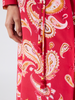 Jimi Silk Shirt Dress Red