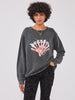 Bon Voyage Embellished Sweatshirt Grey