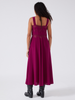 Courtney Silk Dress Magenta