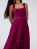 Courtney Silk Dress Magenta