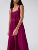 Courtney Silk Dress Magenta