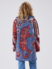 Tibetan Tiger Merino Cardigan Blue