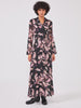 Jimi Silk Jacquard Shirt Dress Black