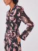 Jimi Silk Jacquard Shirt Dress Black