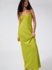 Kate Silk Dress Chartreuse