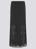 Liv Silk Skirt Black