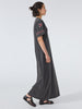 Maya Embroidered Maxi T-Shirt Dress