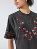 Maya Embroidered Maxi T-Shirt Dress