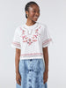 Maya Embroidered Cropped T-Shirt