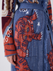Tibetan Tiger Merino Duster Blue