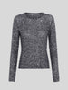 Moonshine Sequin Knit Top Black