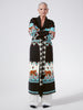 Tigress Merino Jacquard Long Cardigan