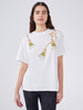 Tassel Beaded T-Shirt White