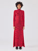 Debbie Silk Blend Knitted Dress Red