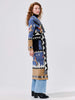 Sunrise Rodeo Merino Jacquard Long Cardigan Denim Blue