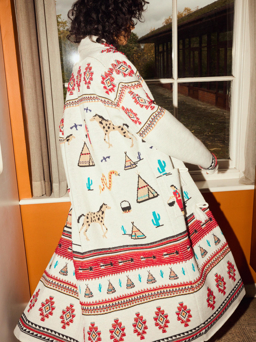 Nomadic Tapestry Coat Cream