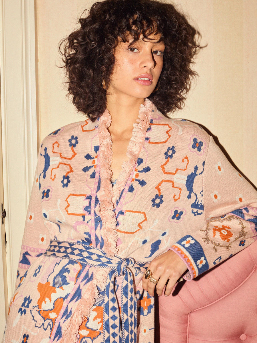 Desert Loom Cardigan Pink