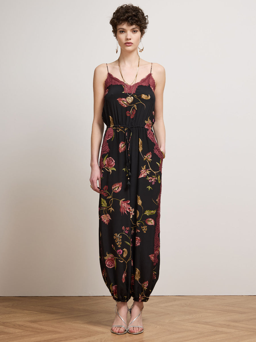 Talitha Silk Jumpsuit Black
