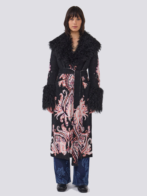 Jimi Merino Coat Black