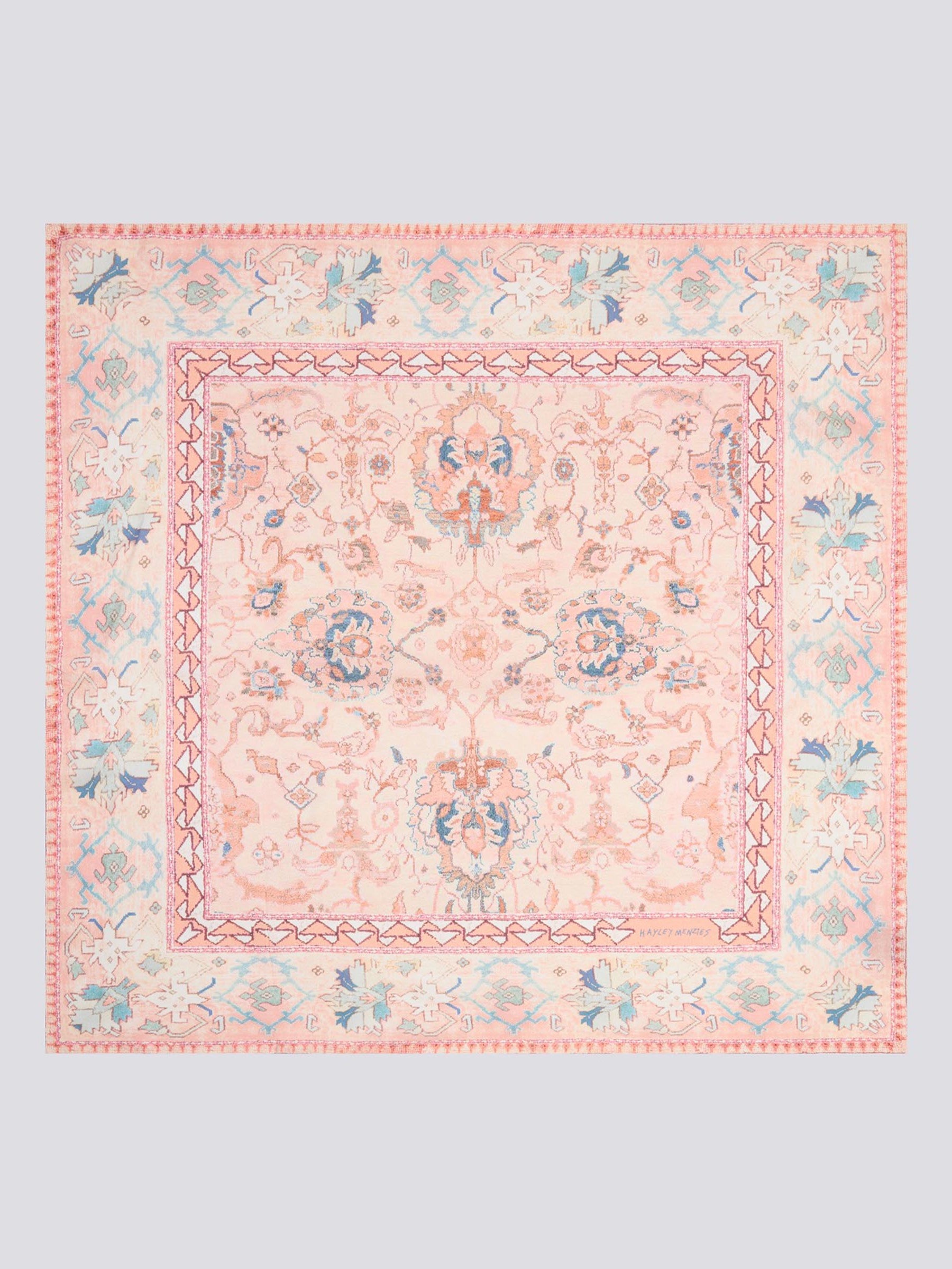 Desert Loom Silk Scarf Pink