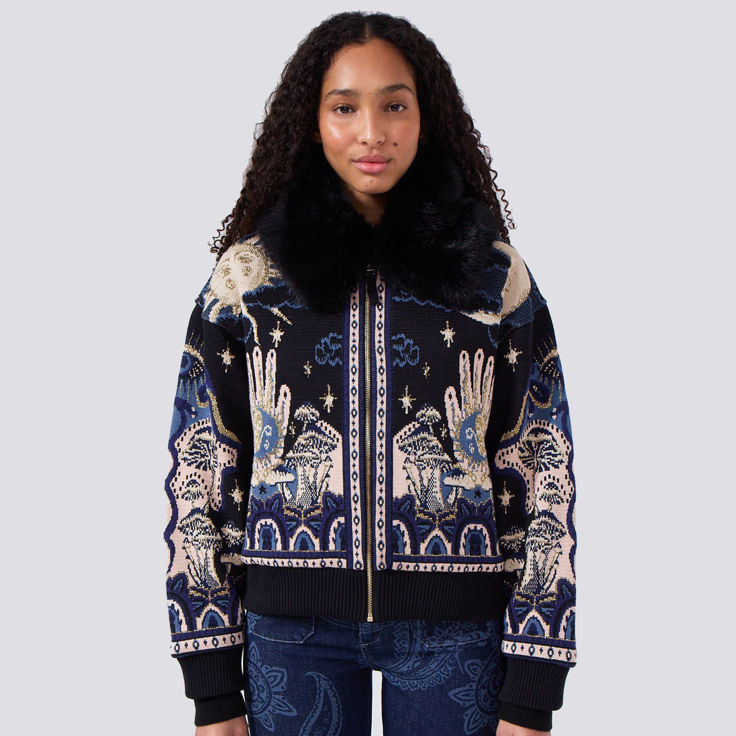 Written In The Stars Bomber Black – Hayley Menzies