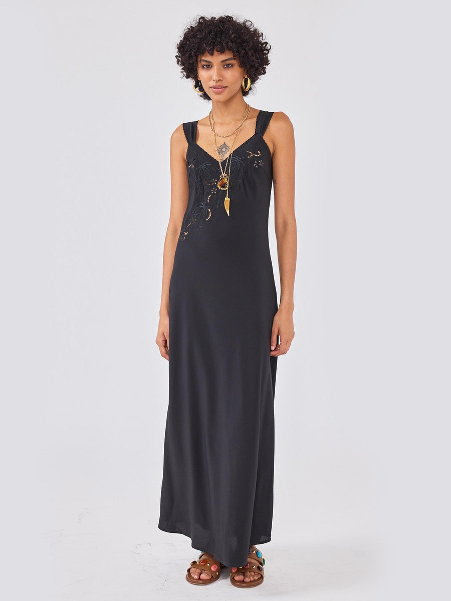 Raye Silk Dress Black