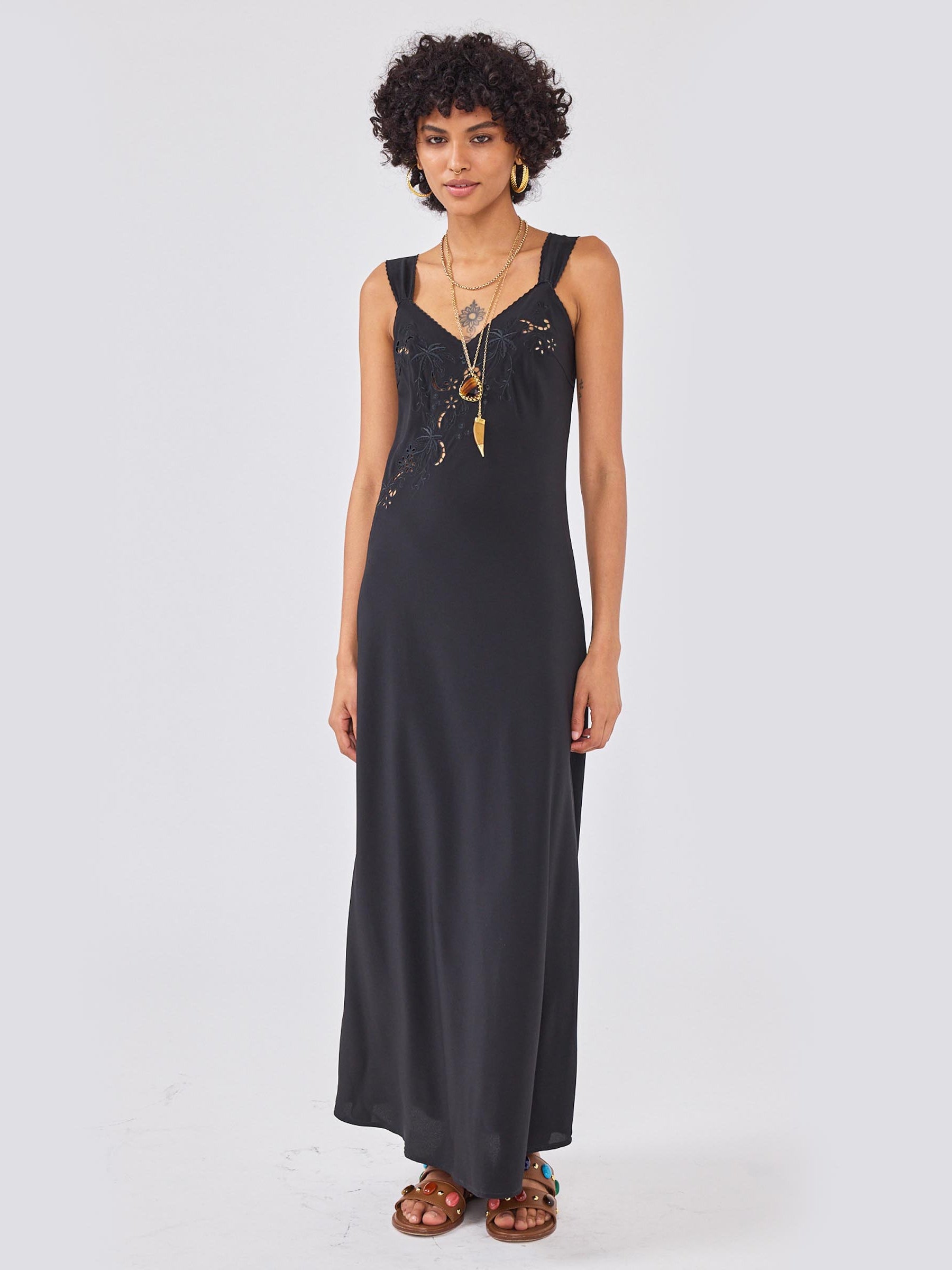 Raye Silk Dress Black