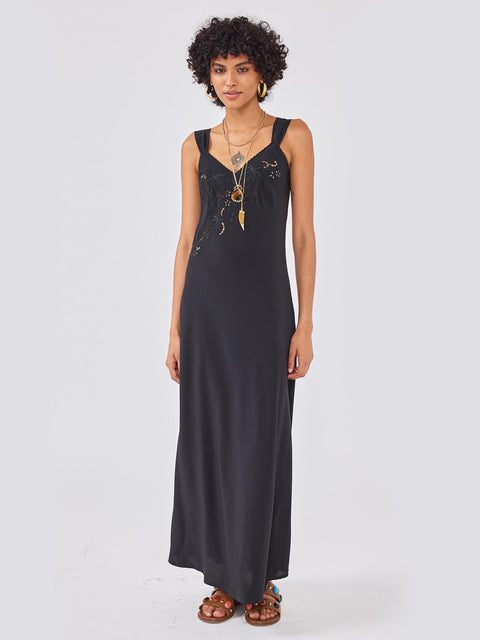 Raye Silk Dress Black