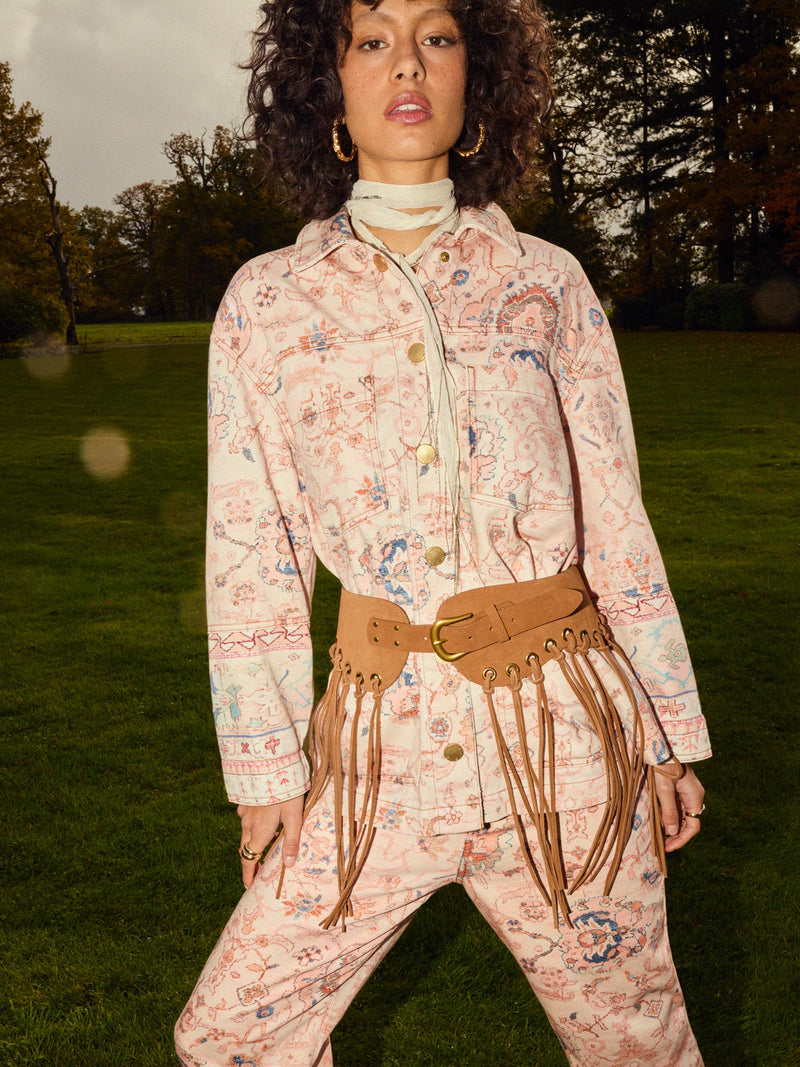 Desert Loom Wide Leg Jeans Pink