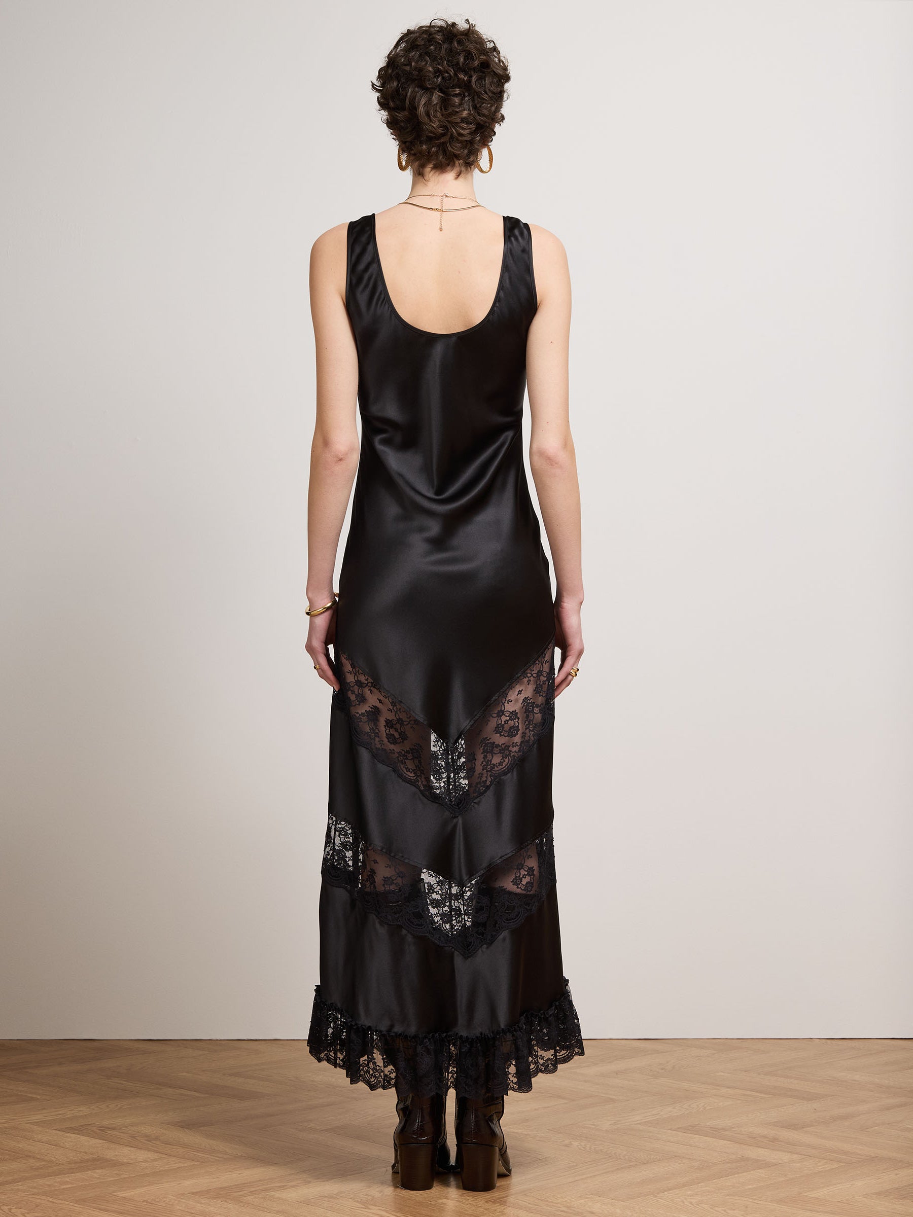 Rex Silk Dress Black