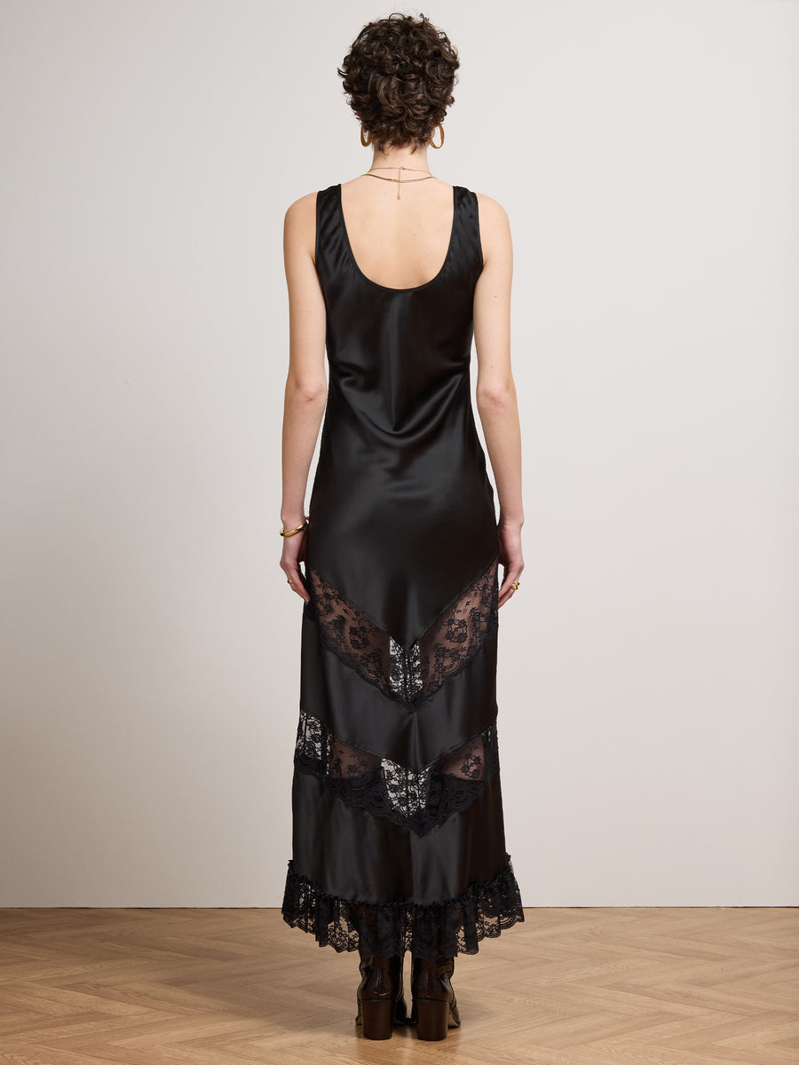 Rex Silk Dress Black