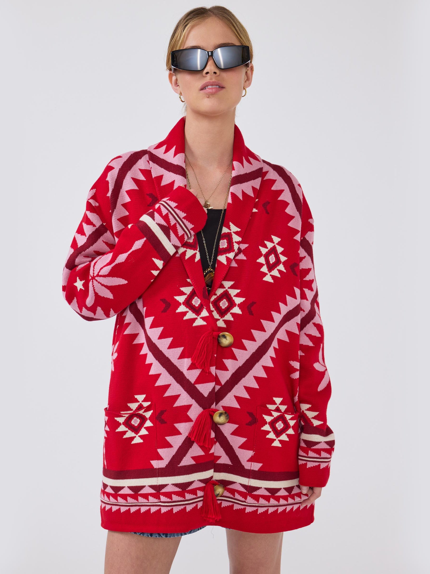 Sundance Cardigan Red