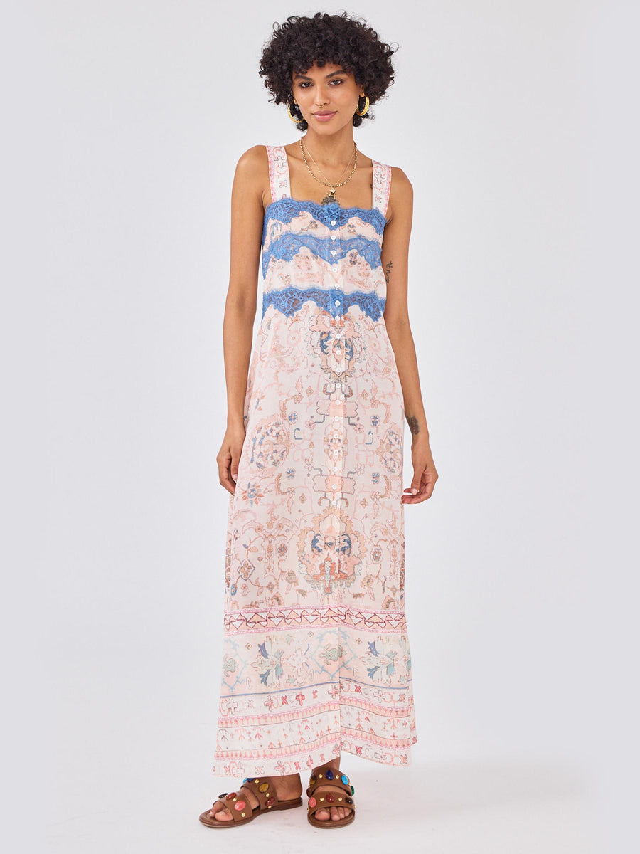 Desert Loom Silk Dress Pink