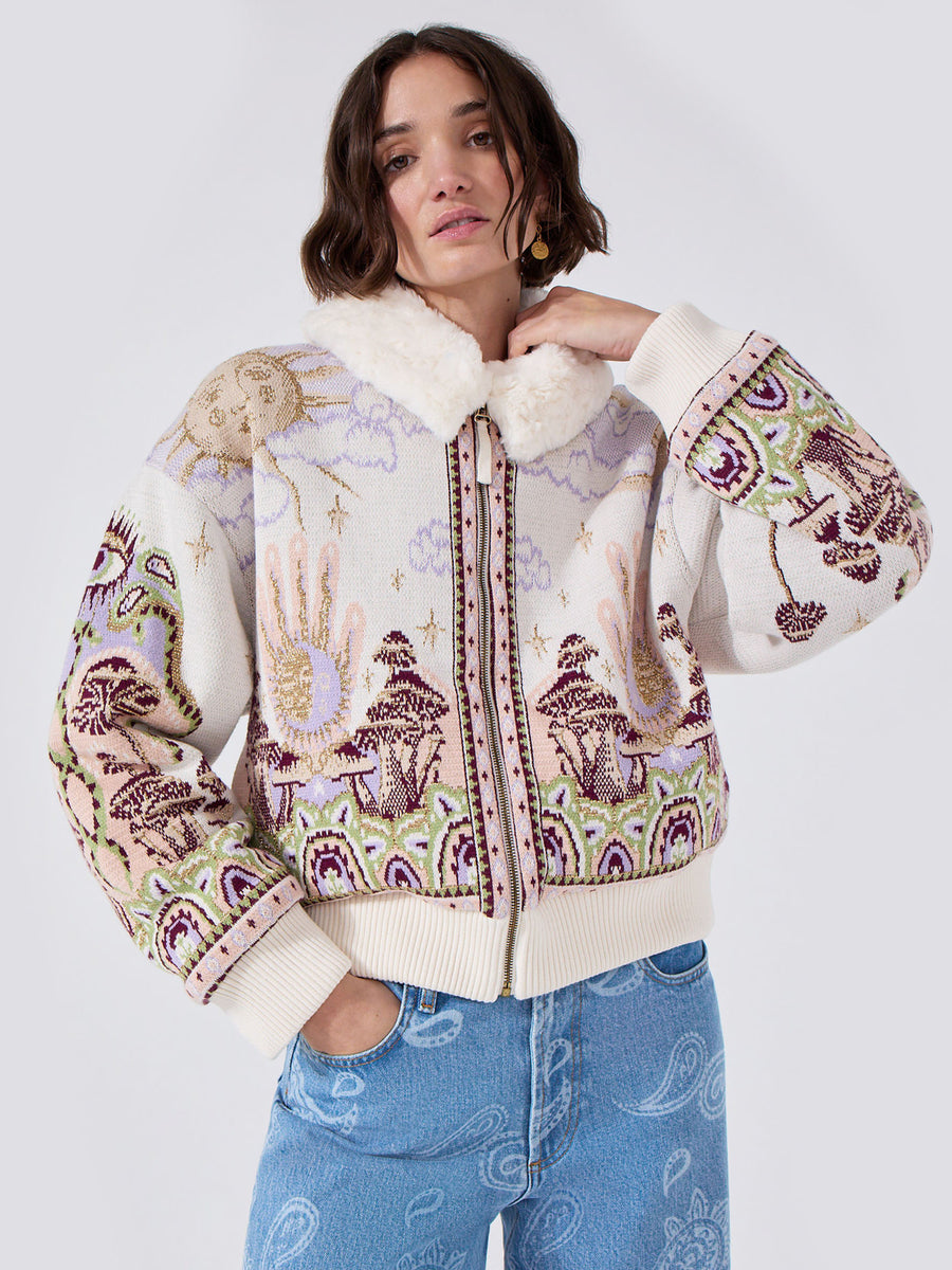 Written In The Stars Bomber Cream