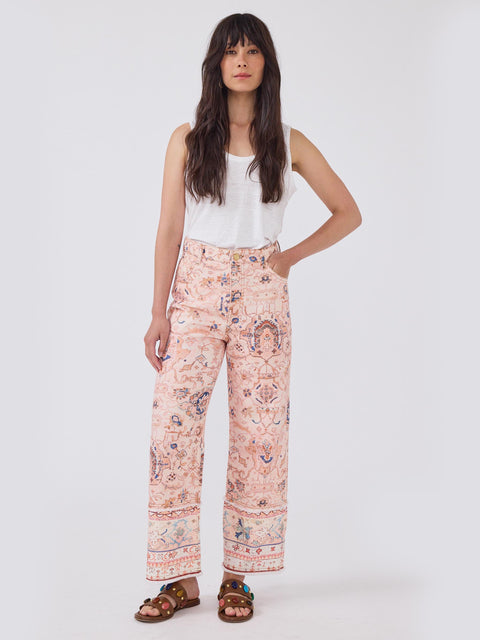 Desert Loom Wide Leg Jeans Pink