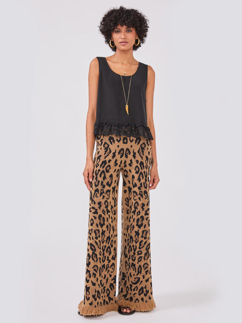 Cosmic Cat Knitted Trouser