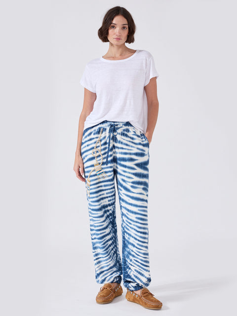 Janis Embellished Joggers Blue