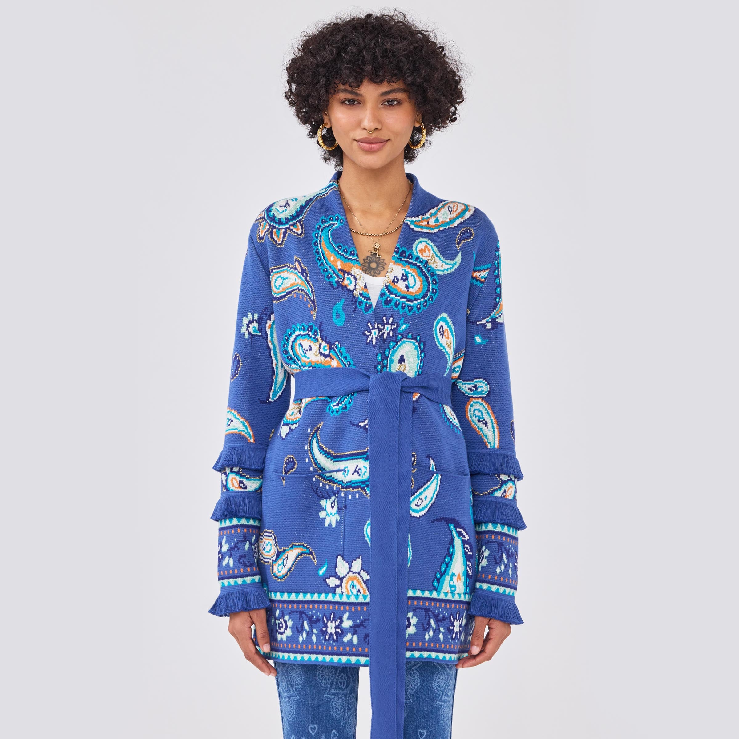 Jimi Cardigan Blue – Hayley Menzies