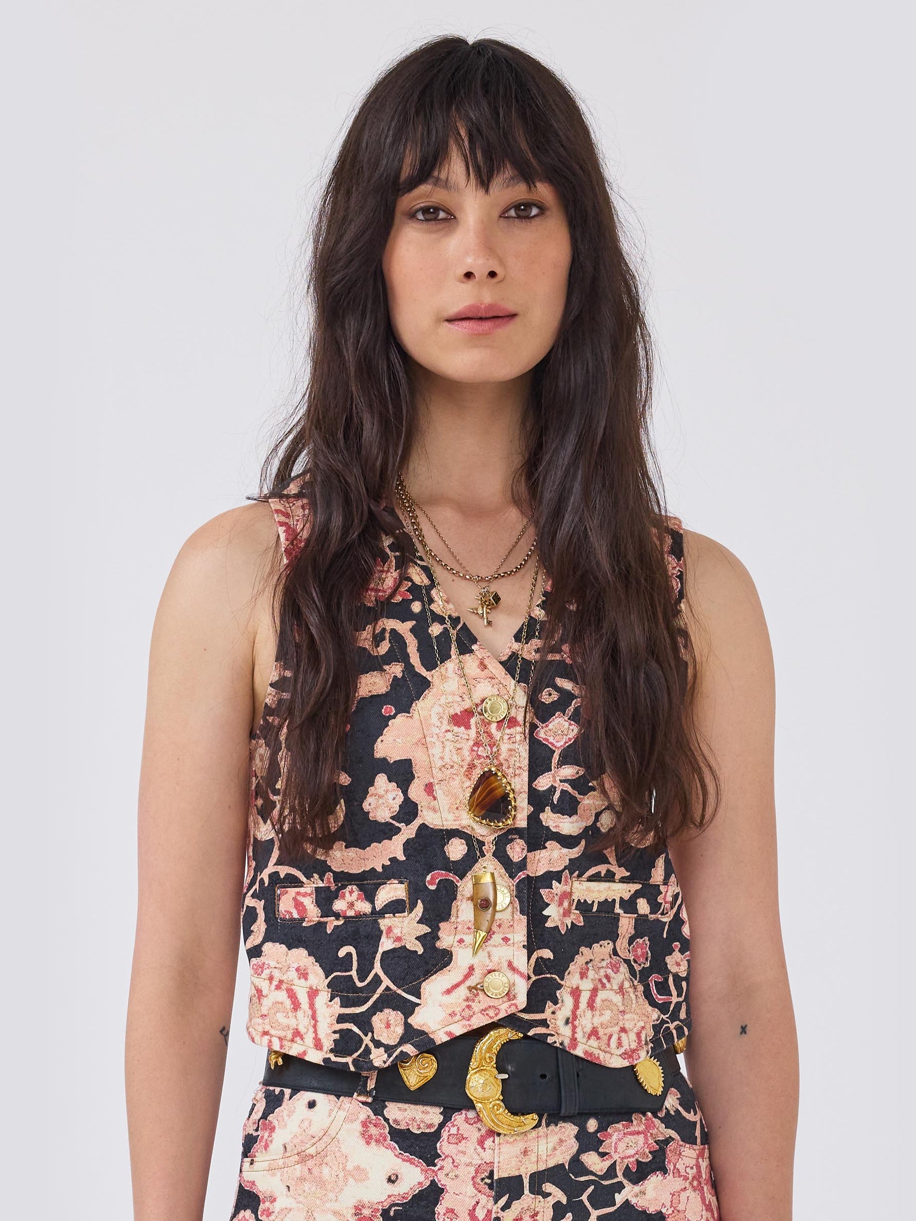 Desert Loom Waistcoat Black