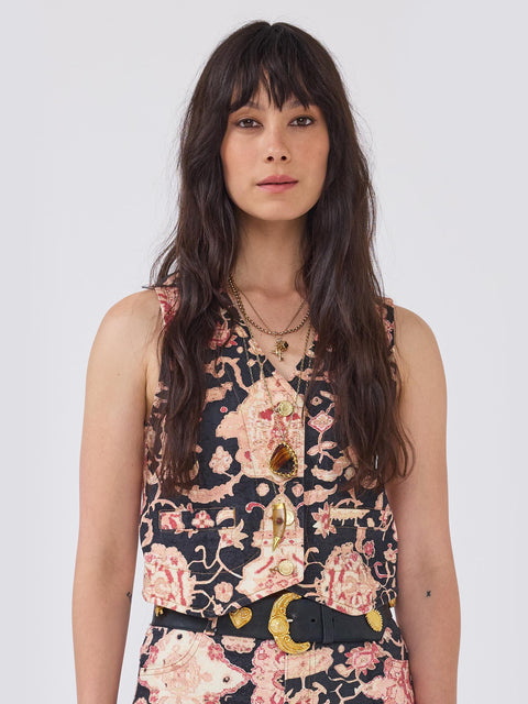 Desert Loom Waistcoat Black