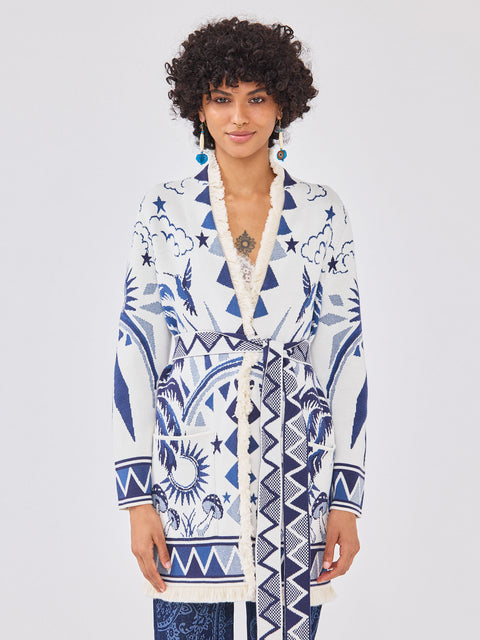 Magic Leopard Cardigan Cream