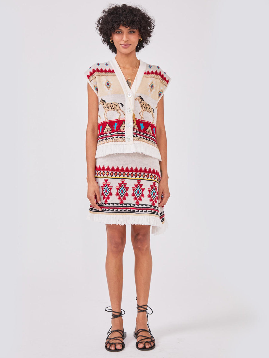 Nomadic Tapestry Skirt Cream